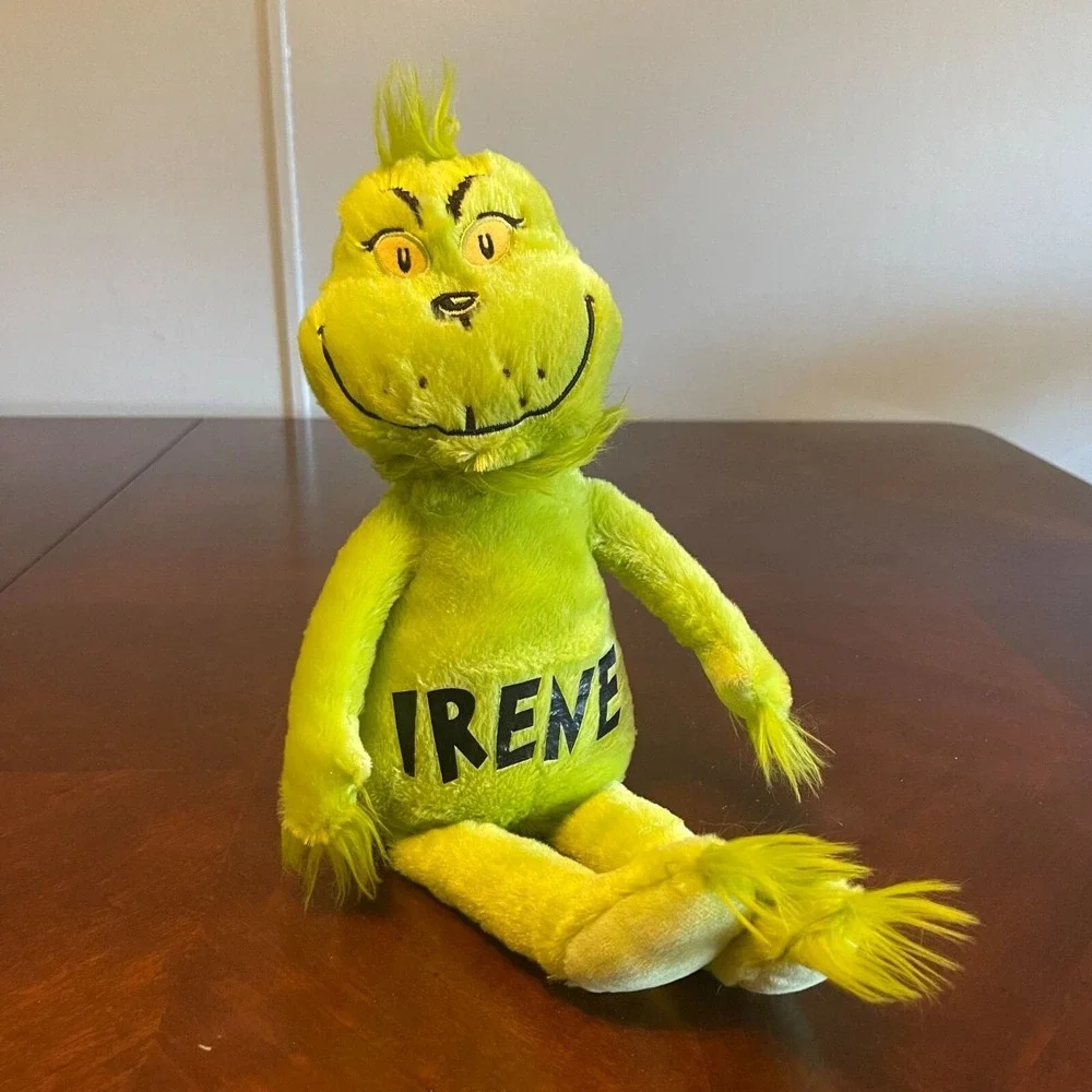 Dr. Seuss Cares Grinch‎ & Irene Plush Set Fiber Stuffed Toys holiday